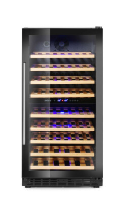Vinkyl med två zoner - 72 flaskor 232 l 230V 110W