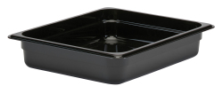 Svart 1/2GN plastkantin