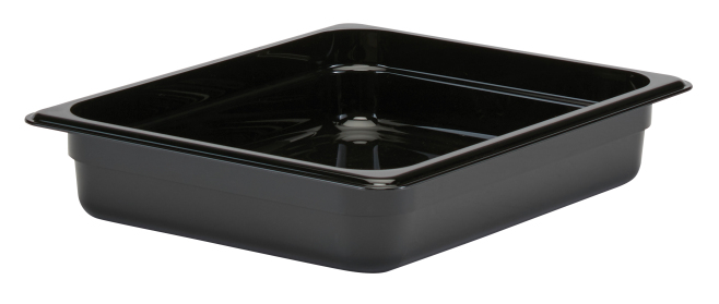Svart 1/2GN plastkantin