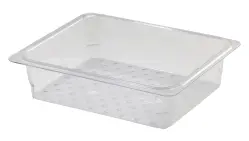 perforerad 1/2 kantin på vit bakgrund