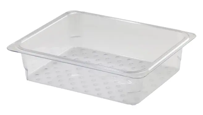 perforerad 1/2 kantin på vit bakgrund