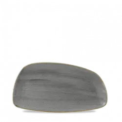 Churchill Stonecast Grey Chefs Geo Tallrik 15,5x30cm