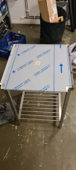 Utmatningsbänk till huvdiskmaskin - felbeställning