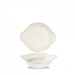Churchill Stonecast Barley White Large Round Eared Dish 17,5x21,5cm