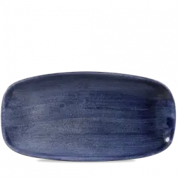 Churchill Stonecast Patina Cobalt Blue Chefs Oblong Tallrik 29,8x15,3cm