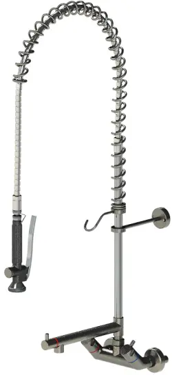 Förspolningsdusch Kriss komplett med blandare för väggmontage