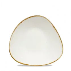 Churchill Stonecast Barley White Triangle Shallow Bowl 21cm