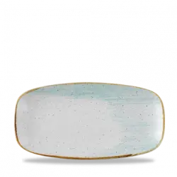 Churchill Stonecast Accents Duck Egg Chefs Oblong Tallrik 29,8x15,3cm