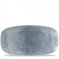 Churchill Raku Topaz Blue Chefs Oblong Tallrik 18,9x35,5cm