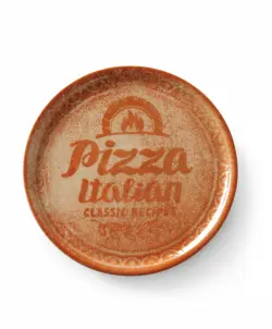 Pizzatallrik 330 mm Recipe Red