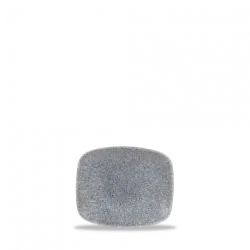 Churchill Raku Topaz Blue Oblong Chefs Tallrik 12,6x15,4cm