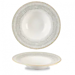 Churchill Studio Prints Stone Grey Profile Wide Rim Bowl Large 28cm