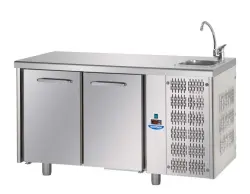 Kylbänk med diskho - 2 dörrar