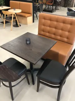 Bordsskiva massiv ek rund - smoked olja