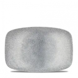 Churchill Raku Topaz Blue Oblong Chefs Tallrik 30x19,9cm