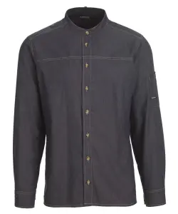 Kock-/serviceskjorta denim lång ärm - Dark ocean/denim - Kentaur