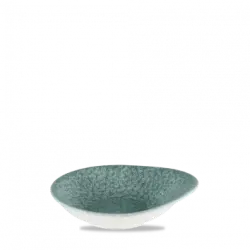 Churchill Raku Topaz Blue Round Round Dish 14,5x16cm