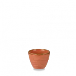 Churchill Stonecast Orange Ripple Dipper Pot 6cl