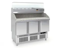 Pizzabänk 140 - Kompakt hög modell