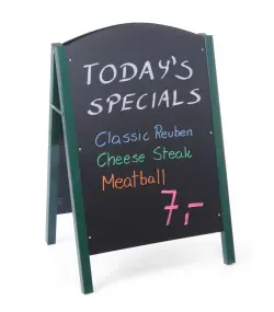 Pavement blackboard 700x1100mm - with steel frame