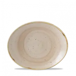 Churchill Stonecast Nutmeg Cream Orbit Oval Tallrik 19,2cm