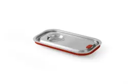 Gastronorm lid no recess 1/4 - Kitchen Line with silicone rim