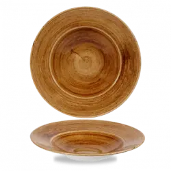 Churchill Stonecast Patina Vintage Copper Profile Wide Rim Bowl Large 27cm