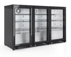 Backbar svart 3 dörr - 1375x565x900mm - Fagor