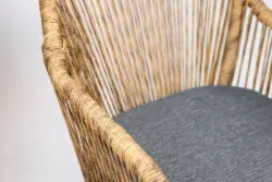 Baleric Chair - Charcoal/Natural