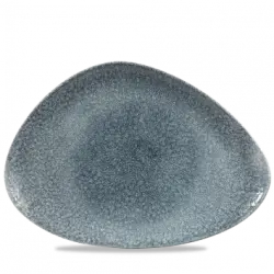 Churchill Raku Topaz Blue Triangle Chefs Tallrik 25x35,6cm