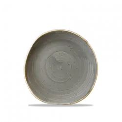 Churchill Stonecast Grey Round Trace Tallrik 18,6cm