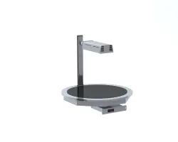 Paelladisplay med glaskeramisk värmeplatta Ø630mm