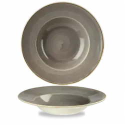 Churchill Stonecast Grey Profile Wide Rim Bowl Large 28cm