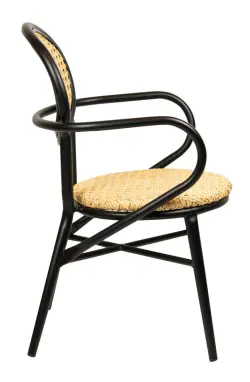 Aleca Stol - Svart / Beige