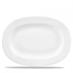 Churchill Bamboo Oval Dish Large Rimmed 33cm
