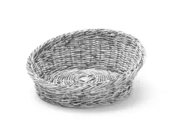 Angled bread basket - 370x60/120 mm stone wash PP