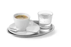 Oval kaffebricka från Hendi