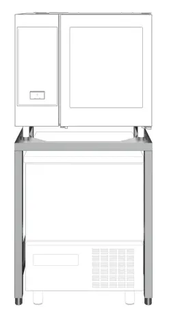 Stackningskit för kombiugn 6 GN 1/1 på 7kg och 15kg crosswise blast chiller