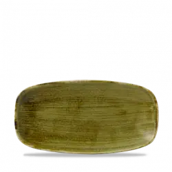 Churchill Stonecast Plume Green Chefs Oblong Tallrik 29,8x15,3cm