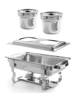 Hålinsats för 2 bain-marie kittlar från Hendi