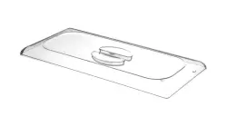 Lock till glasskantin 360x165 mm