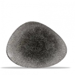 Churchill Raku Quartz Black Chefs Tallrik 20,5x26,5cm