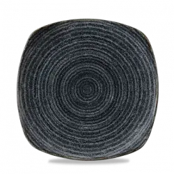 Churchill Studio Prints Charcoal Black X Squared Square Tallrik 26,5cm