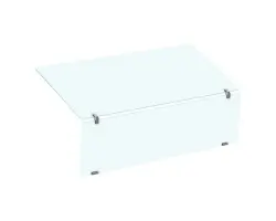 Snedställt glas till brygga - stängd front