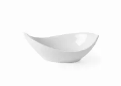 Tapas dish 'Concha' - 90x50x20 mm white porcelain