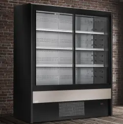 Väggkyl med skjutdörrar, Cervino, 1500x710x2000mm