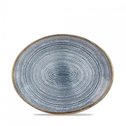 Churchill Studio Prints Slate Blue Orbit Oval Tallrik 27cm