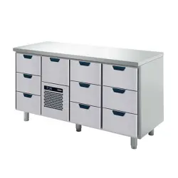 Kylbänk Porkka med 10 lådor - 1660x650