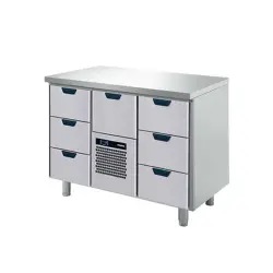 Kylbänk Porkka med 7 lådor - 1260x650