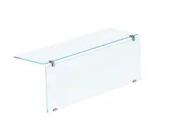 Rakt glas till brygga - stängd front